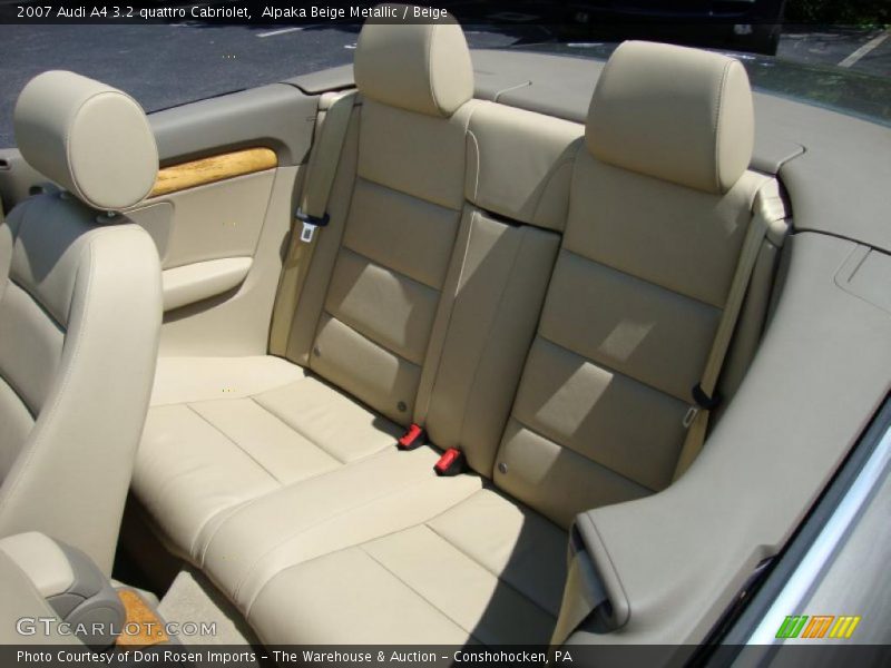Alpaka Beige Metallic / Beige 2007 Audi A4 3.2 quattro Cabriolet