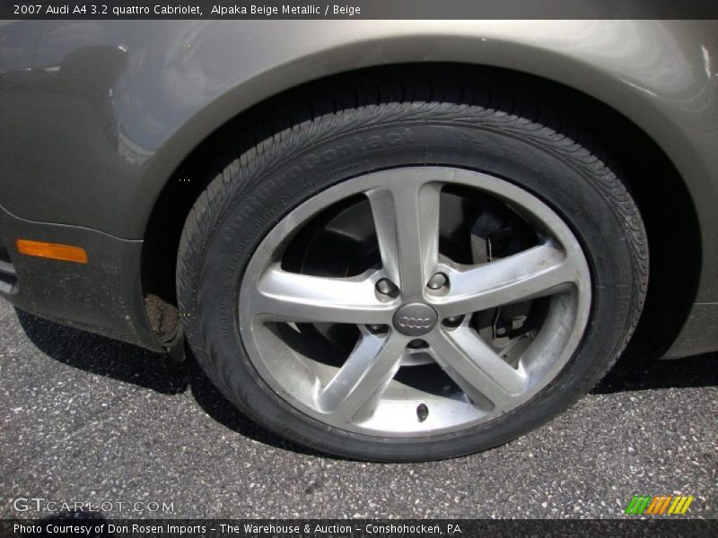 Alpaka Beige Metallic / Beige 2007 Audi A4 3.2 quattro Cabriolet