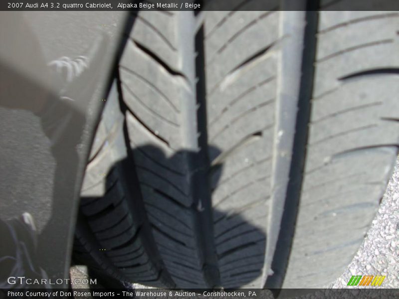 Alpaka Beige Metallic / Beige 2007 Audi A4 3.2 quattro Cabriolet