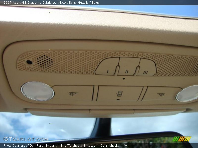 Alpaka Beige Metallic / Beige 2007 Audi A4 3.2 quattro Cabriolet