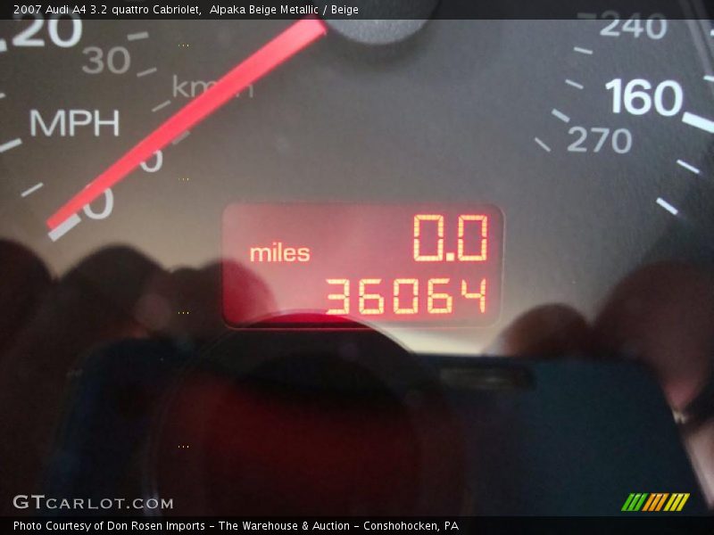 Alpaka Beige Metallic / Beige 2007 Audi A4 3.2 quattro Cabriolet