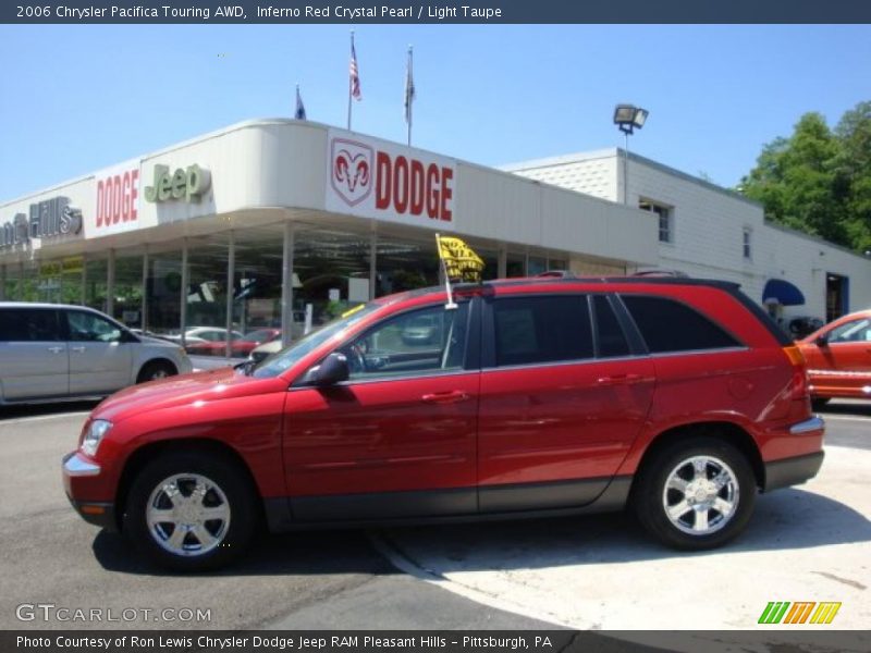 Inferno Red Crystal Pearl / Light Taupe 2006 Chrysler Pacifica Touring AWD