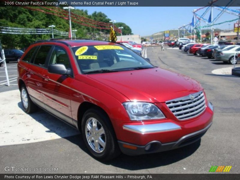 Inferno Red Crystal Pearl / Light Taupe 2006 Chrysler Pacifica Touring AWD