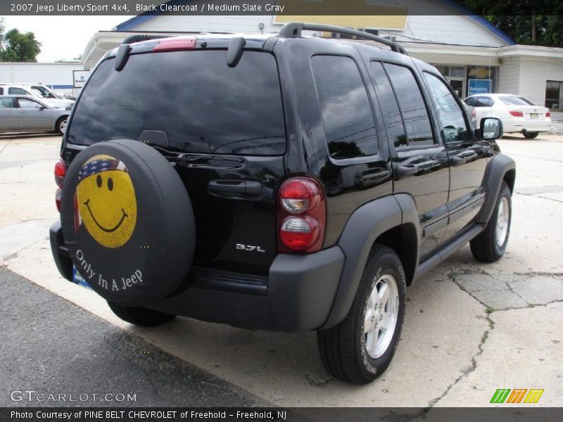 Black Clearcoat / Medium Slate Gray 2007 Jeep Liberty Sport 4x4