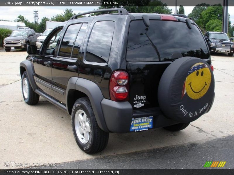 Black Clearcoat / Medium Slate Gray 2007 Jeep Liberty Sport 4x4