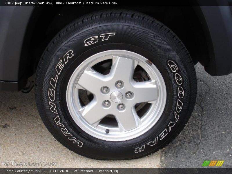 Black Clearcoat / Medium Slate Gray 2007 Jeep Liberty Sport 4x4