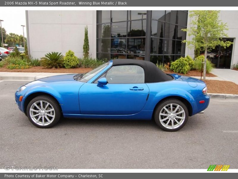 Winning Blue Metallic / Black 2006 Mazda MX-5 Miata Sport Roadster