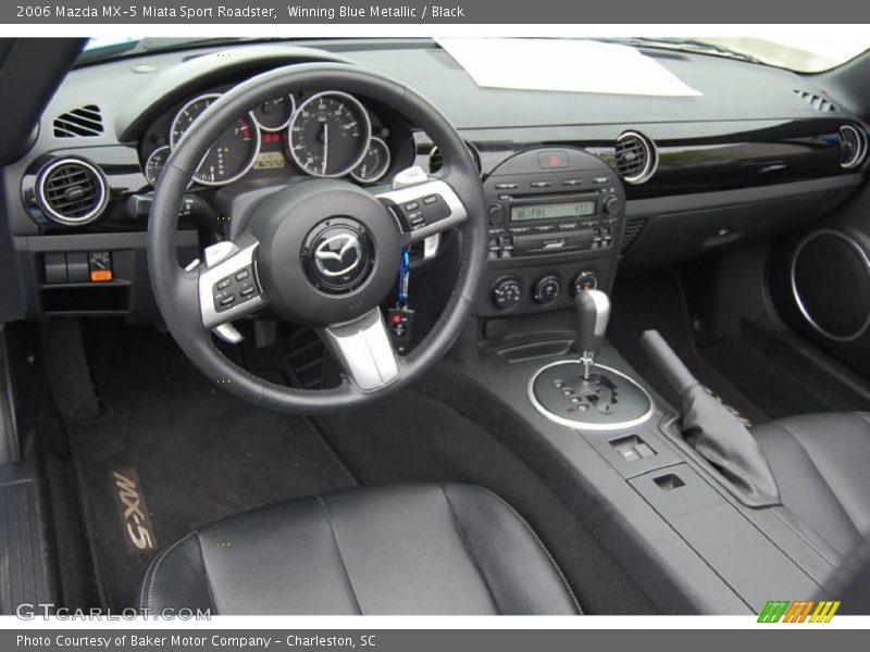Winning Blue Metallic / Black 2006 Mazda MX-5 Miata Sport Roadster
