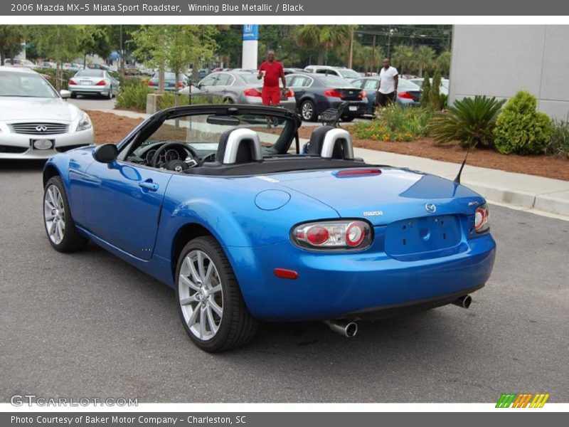 Winning Blue Metallic / Black 2006 Mazda MX-5 Miata Sport Roadster