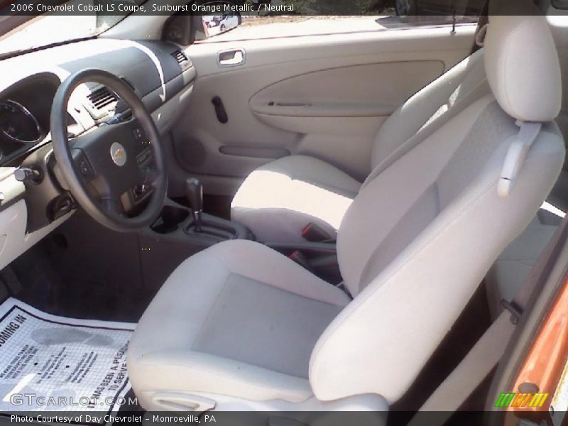 Sunburst Orange Metallic / Neutral 2006 Chevrolet Cobalt LS Coupe
