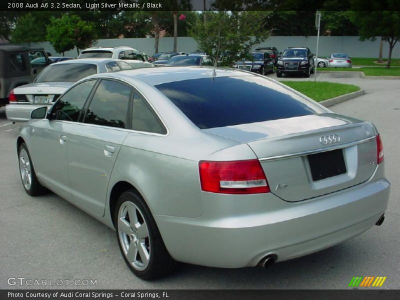 Light Silver Metallic / Black 2008 Audi A6 3.2 Sedan