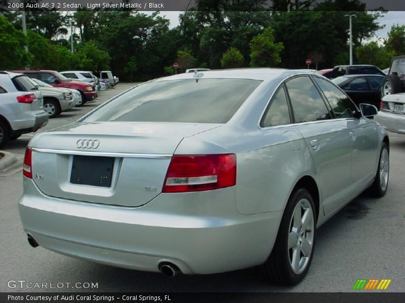 Light Silver Metallic / Black 2008 Audi A6 3.2 Sedan