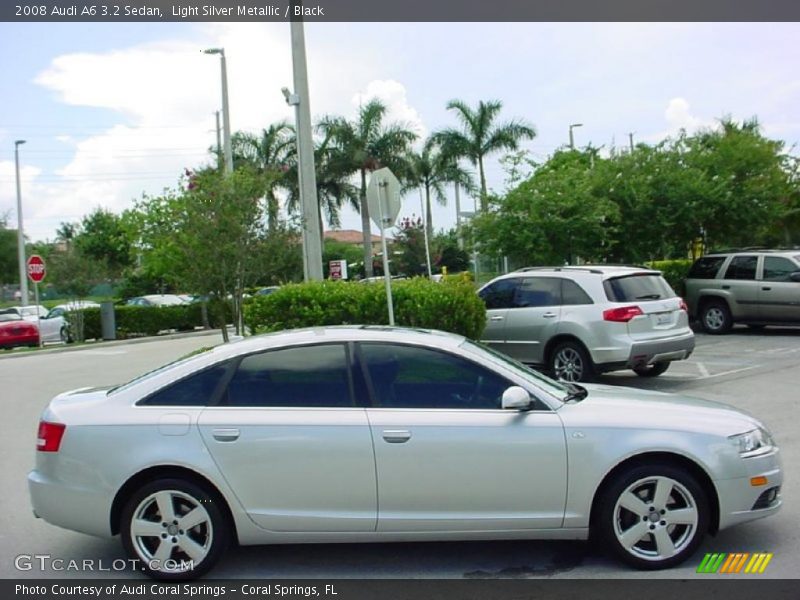 Light Silver Metallic / Black 2008 Audi A6 3.2 Sedan