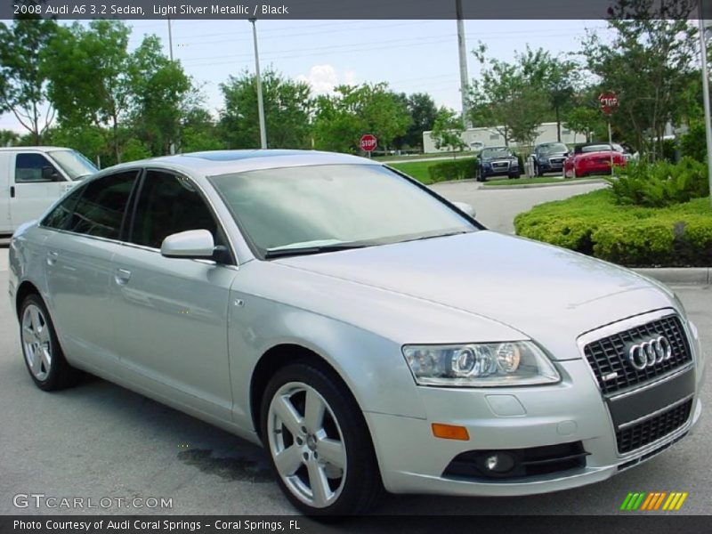 Light Silver Metallic / Black 2008 Audi A6 3.2 Sedan