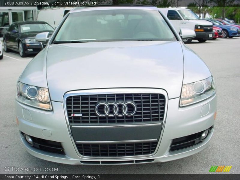 Light Silver Metallic / Black 2008 Audi A6 3.2 Sedan