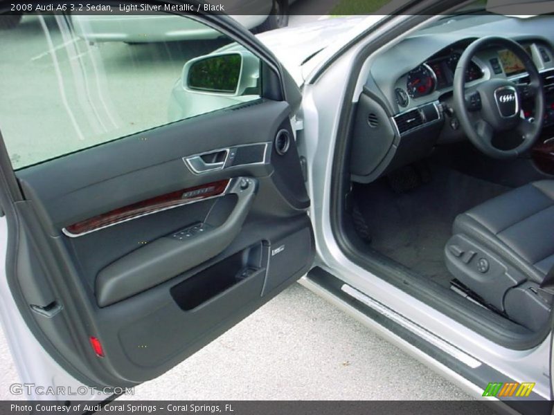 Light Silver Metallic / Black 2008 Audi A6 3.2 Sedan