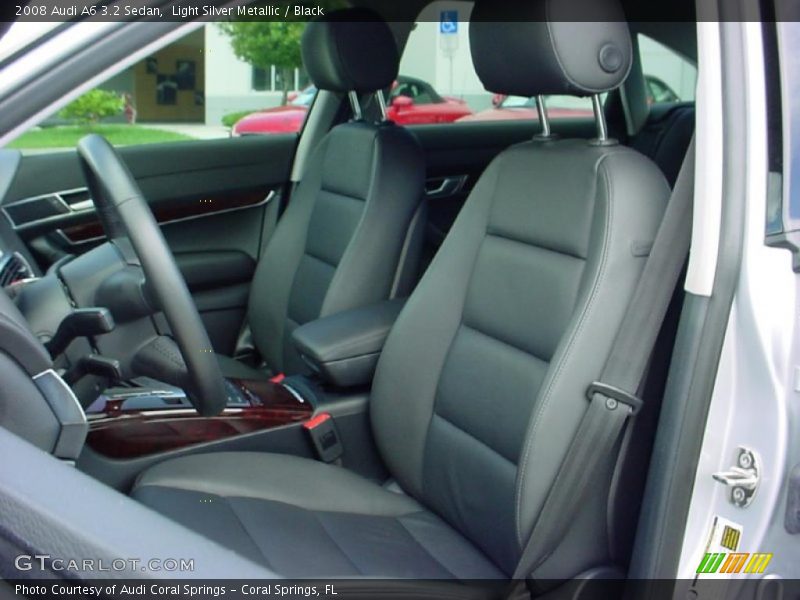 Light Silver Metallic / Black 2008 Audi A6 3.2 Sedan
