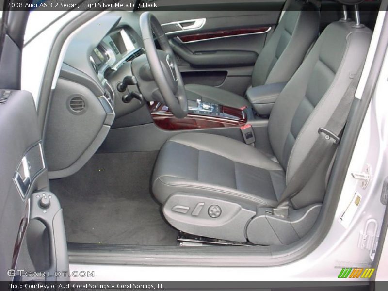Light Silver Metallic / Black 2008 Audi A6 3.2 Sedan