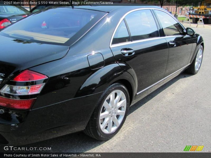 Black / Cashmere/Savanna 2007 Mercedes-Benz S 550 4Matic Sedan