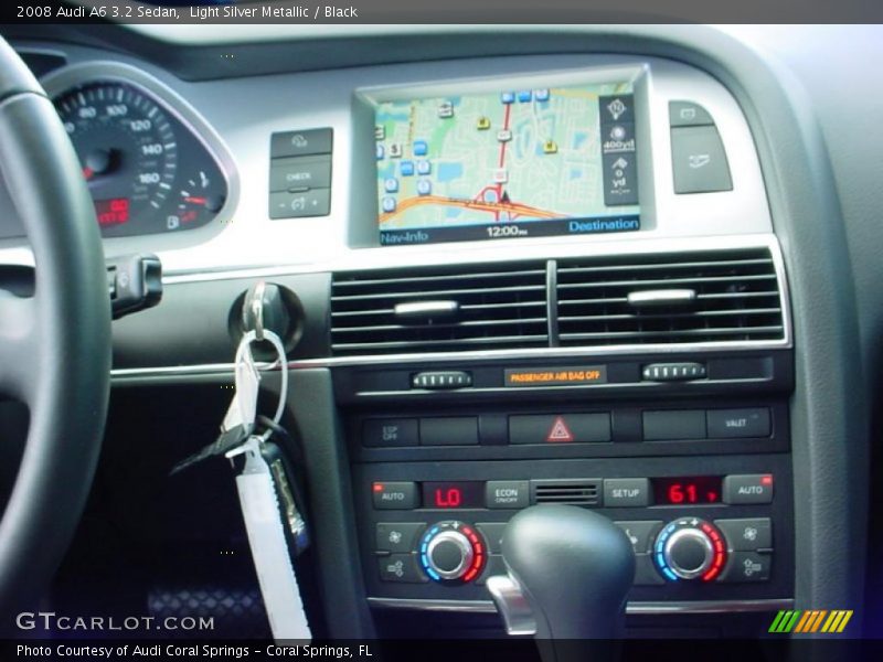 Light Silver Metallic / Black 2008 Audi A6 3.2 Sedan