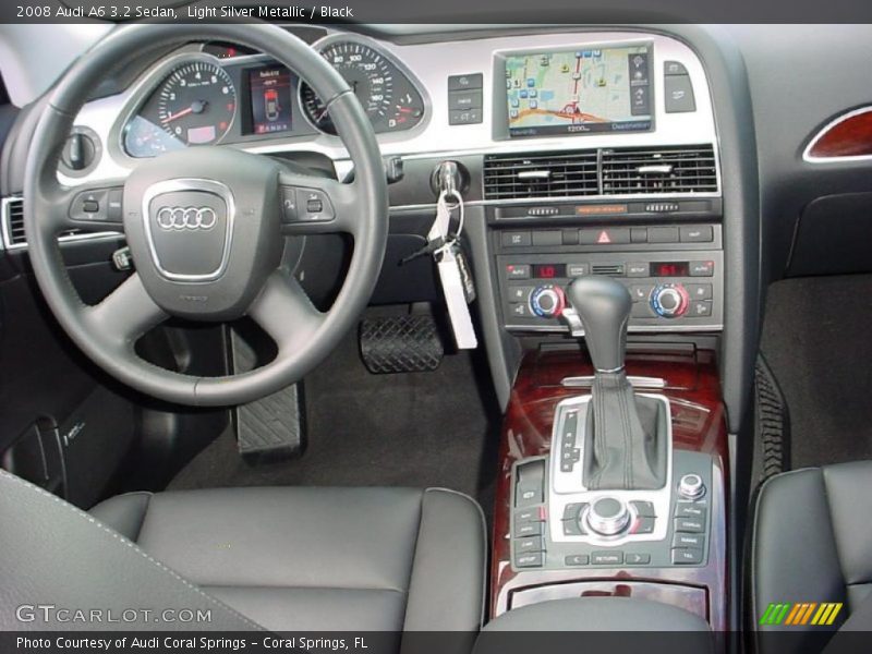 Light Silver Metallic / Black 2008 Audi A6 3.2 Sedan