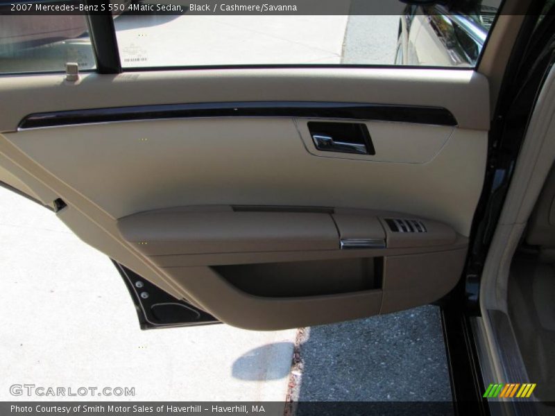Black / Cashmere/Savanna 2007 Mercedes-Benz S 550 4Matic Sedan