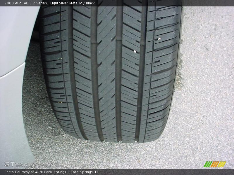 Light Silver Metallic / Black 2008 Audi A6 3.2 Sedan