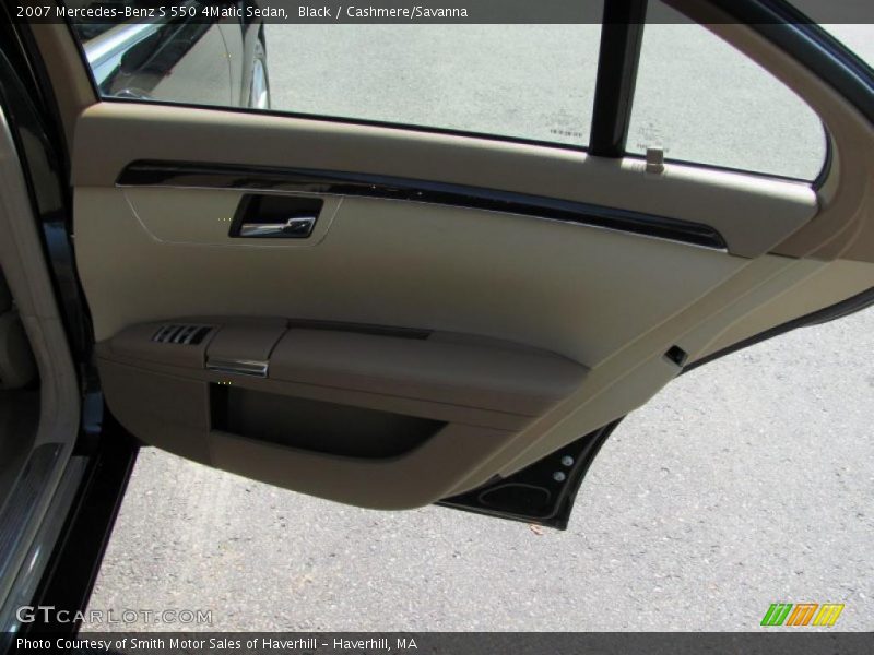 Black / Cashmere/Savanna 2007 Mercedes-Benz S 550 4Matic Sedan