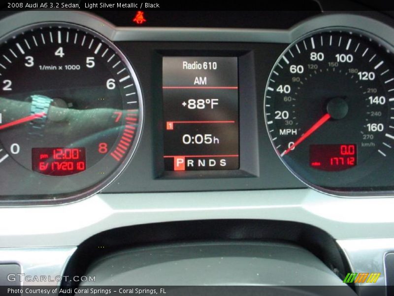 Light Silver Metallic / Black 2008 Audi A6 3.2 Sedan