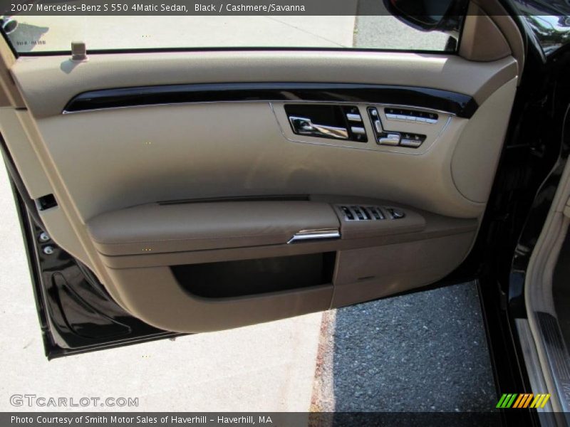 Black / Cashmere/Savanna 2007 Mercedes-Benz S 550 4Matic Sedan
