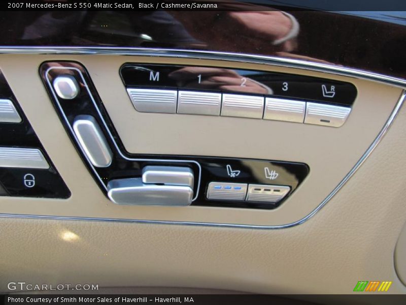 Black / Cashmere/Savanna 2007 Mercedes-Benz S 550 4Matic Sedan
