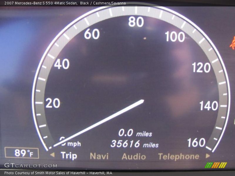 Black / Cashmere/Savanna 2007 Mercedes-Benz S 550 4Matic Sedan