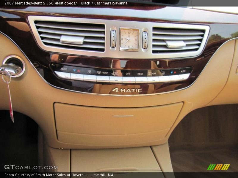 Black / Cashmere/Savanna 2007 Mercedes-Benz S 550 4Matic Sedan