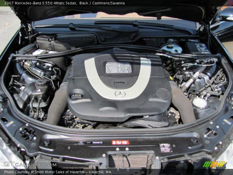 Black / Cashmere/Savanna 2007 Mercedes-Benz S 550 4Matic Sedan
