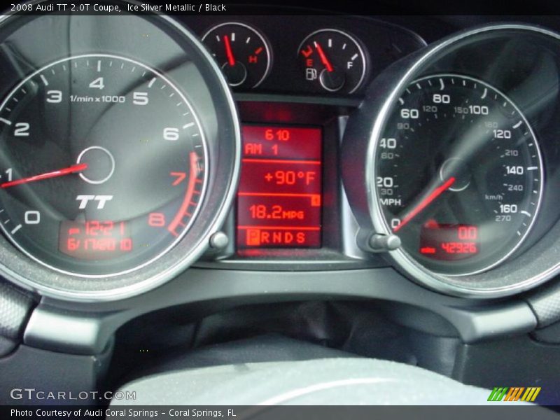 Ice Silver Metallic / Black 2008 Audi TT 2.0T Coupe