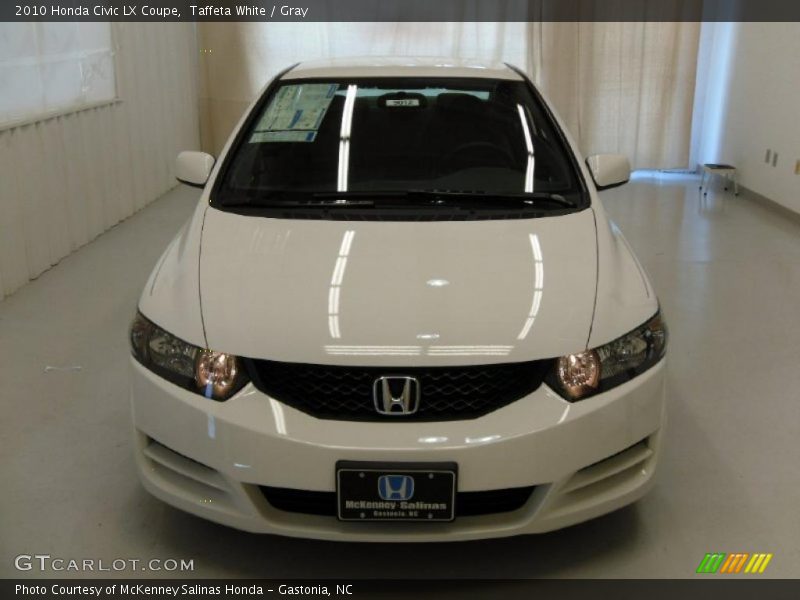 Taffeta White / Gray 2010 Honda Civic LX Coupe