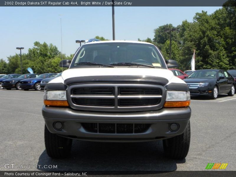 Bright White / Dark Slate Gray 2002 Dodge Dakota SXT Regular Cab 4x4