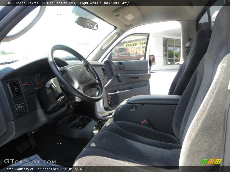 Bright White / Dark Slate Gray 2002 Dodge Dakota SXT Regular Cab 4x4