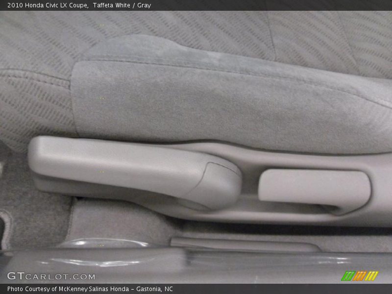 Taffeta White / Gray 2010 Honda Civic LX Coupe