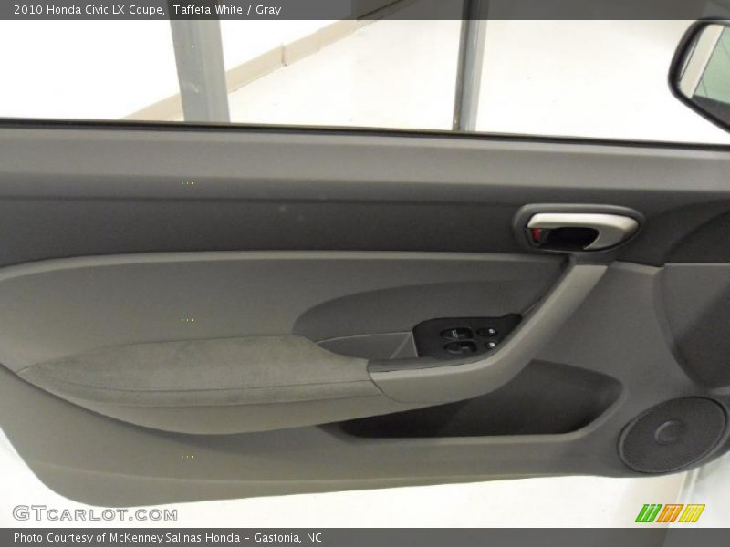 Taffeta White / Gray 2010 Honda Civic LX Coupe