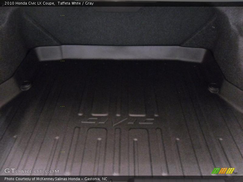 Taffeta White / Gray 2010 Honda Civic LX Coupe
