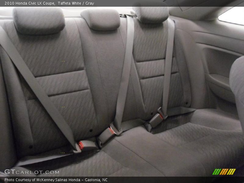 Taffeta White / Gray 2010 Honda Civic LX Coupe
