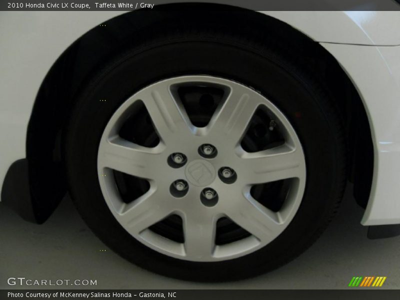 Taffeta White / Gray 2010 Honda Civic LX Coupe