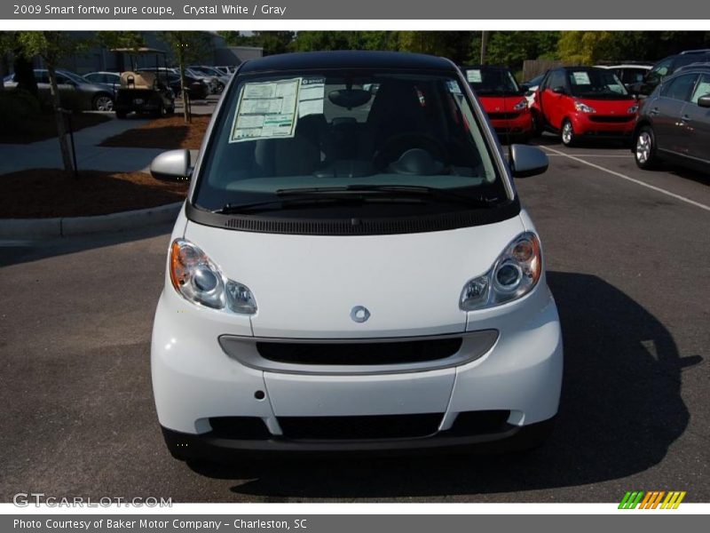 Crystal White / Gray 2009 Smart fortwo pure coupe