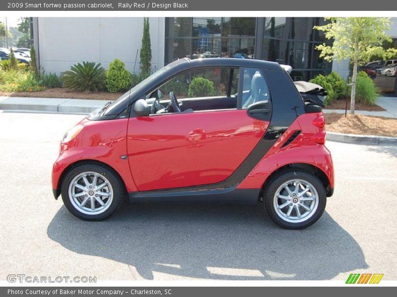 Rally Red / Design Black 2009 Smart fortwo passion cabriolet