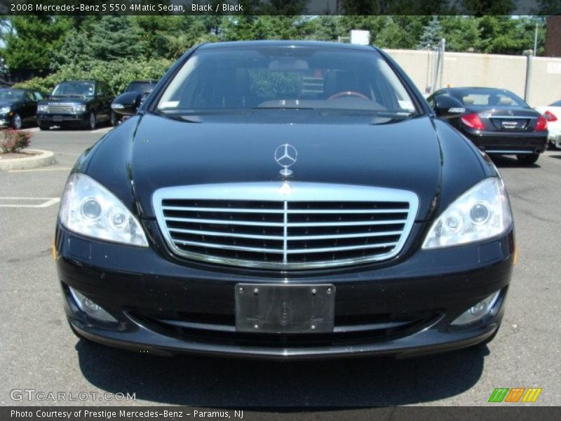 Black / Black 2008 Mercedes-Benz S 550 4Matic Sedan