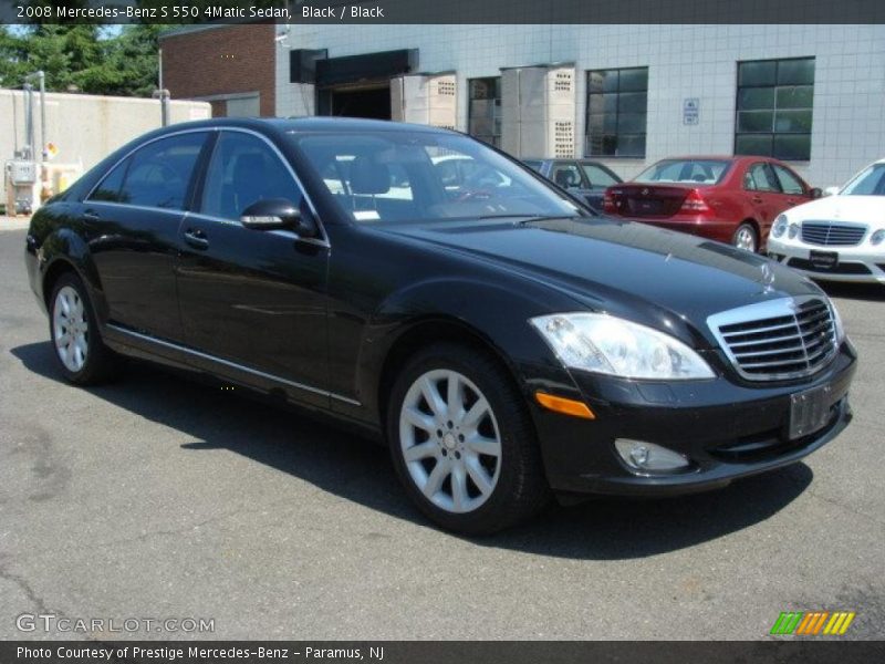 Black / Black 2008 Mercedes-Benz S 550 4Matic Sedan