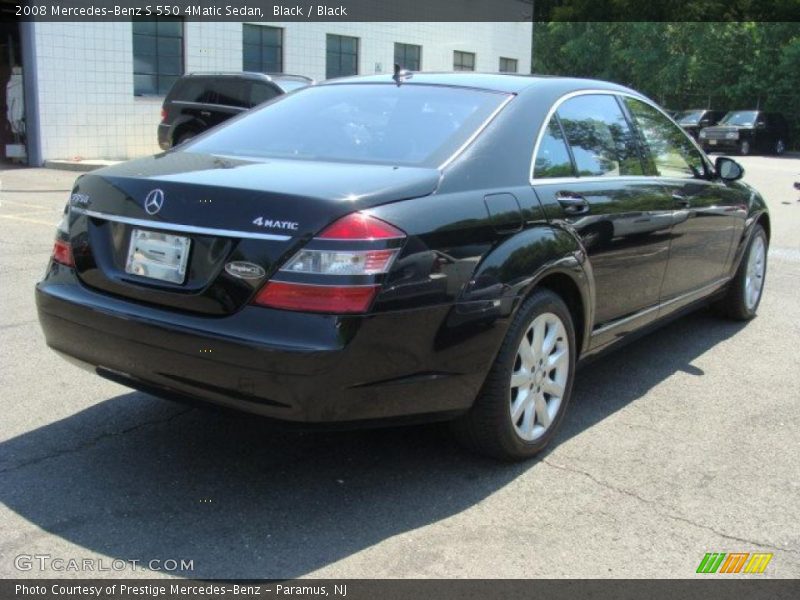Black / Black 2008 Mercedes-Benz S 550 4Matic Sedan