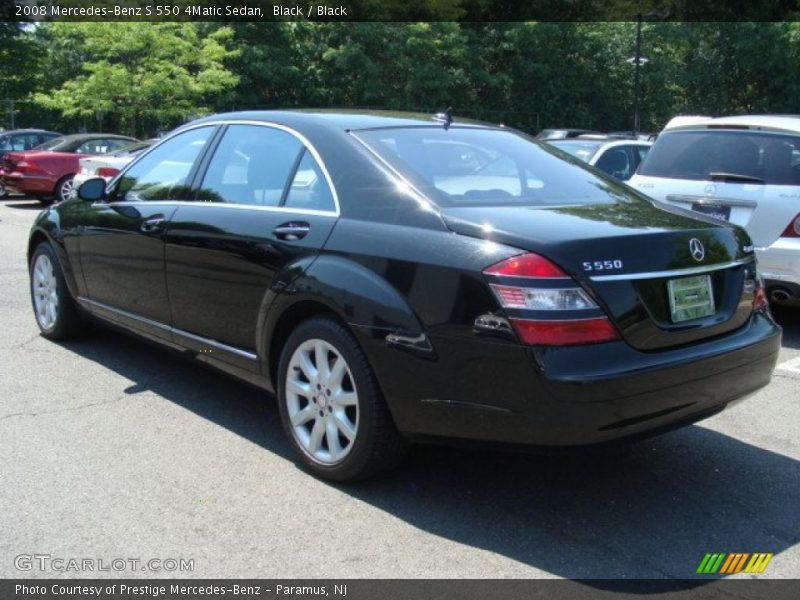 Black / Black 2008 Mercedes-Benz S 550 4Matic Sedan