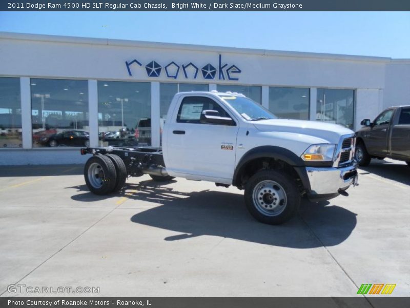 Bright White / Dark Slate/Medium Graystone 2011 Dodge Ram 4500 HD SLT Regular Cab Chassis